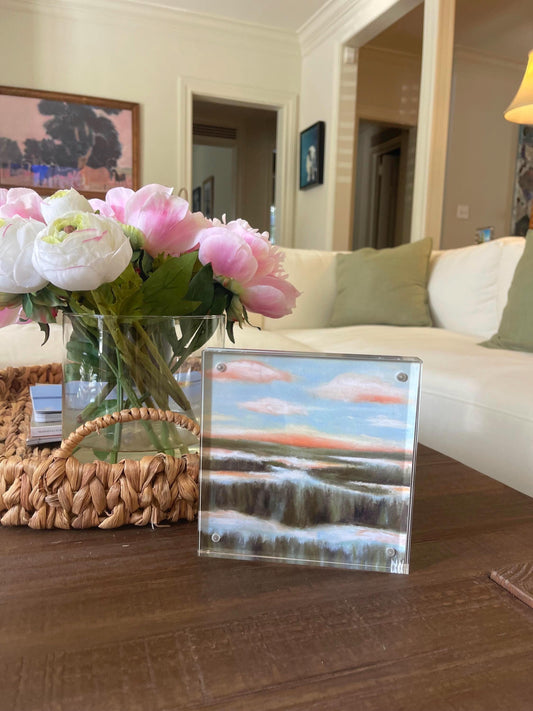 Acrylic Mini with Print 6x6in “Julie’s Day”