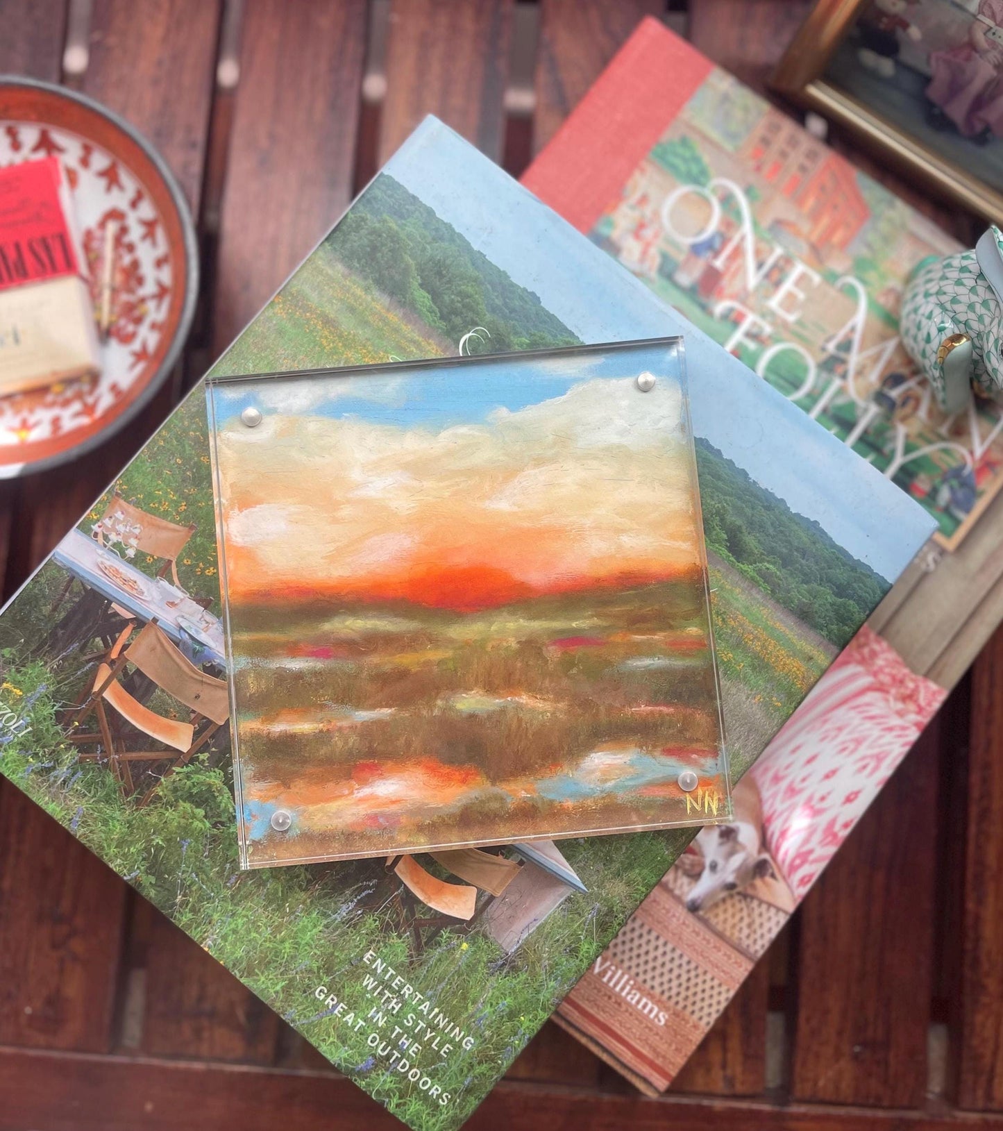 Acrylic Mini with Print 6x6in “Last Light”