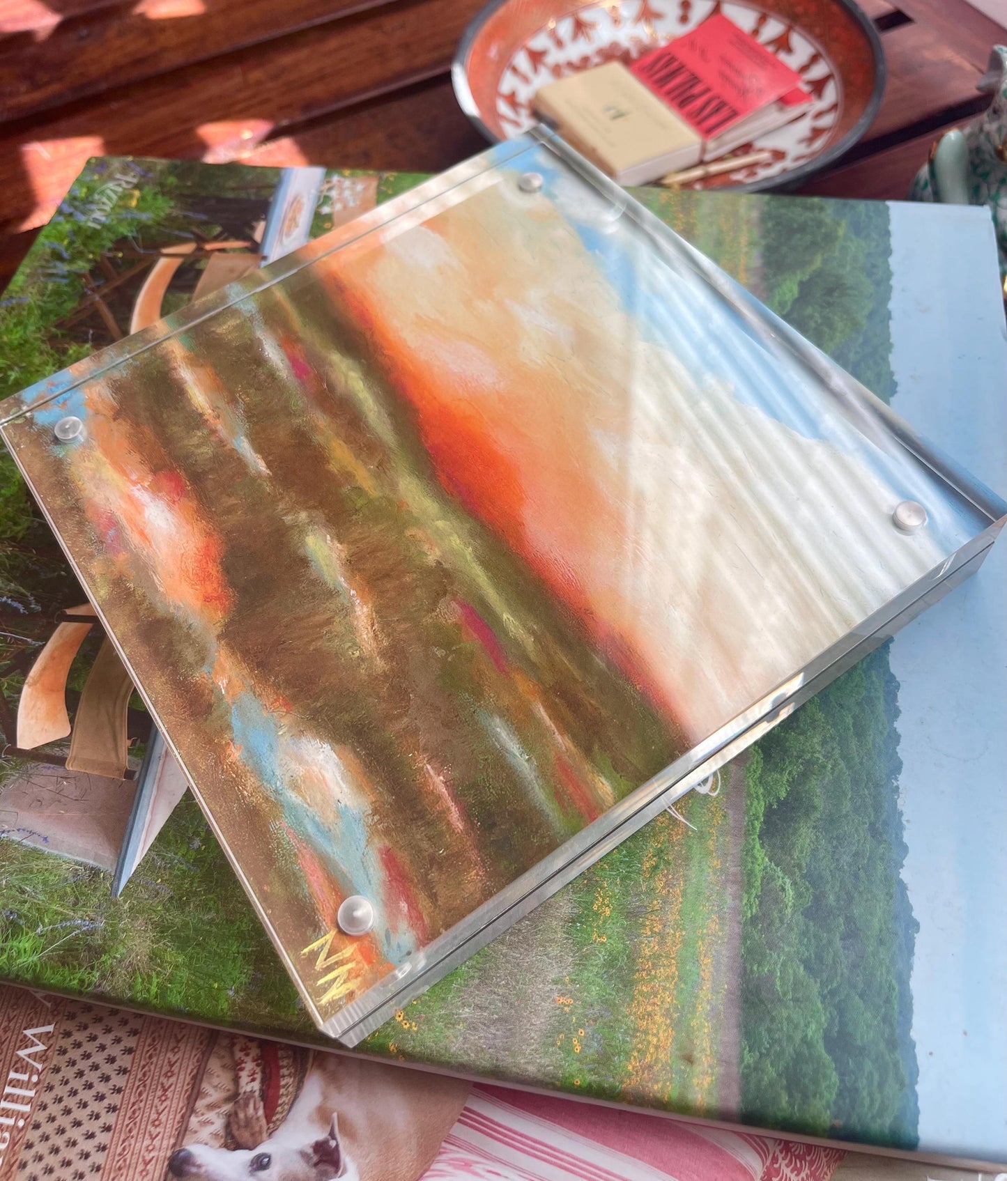 Acrylic Mini with Print 6x6in “Last Light”